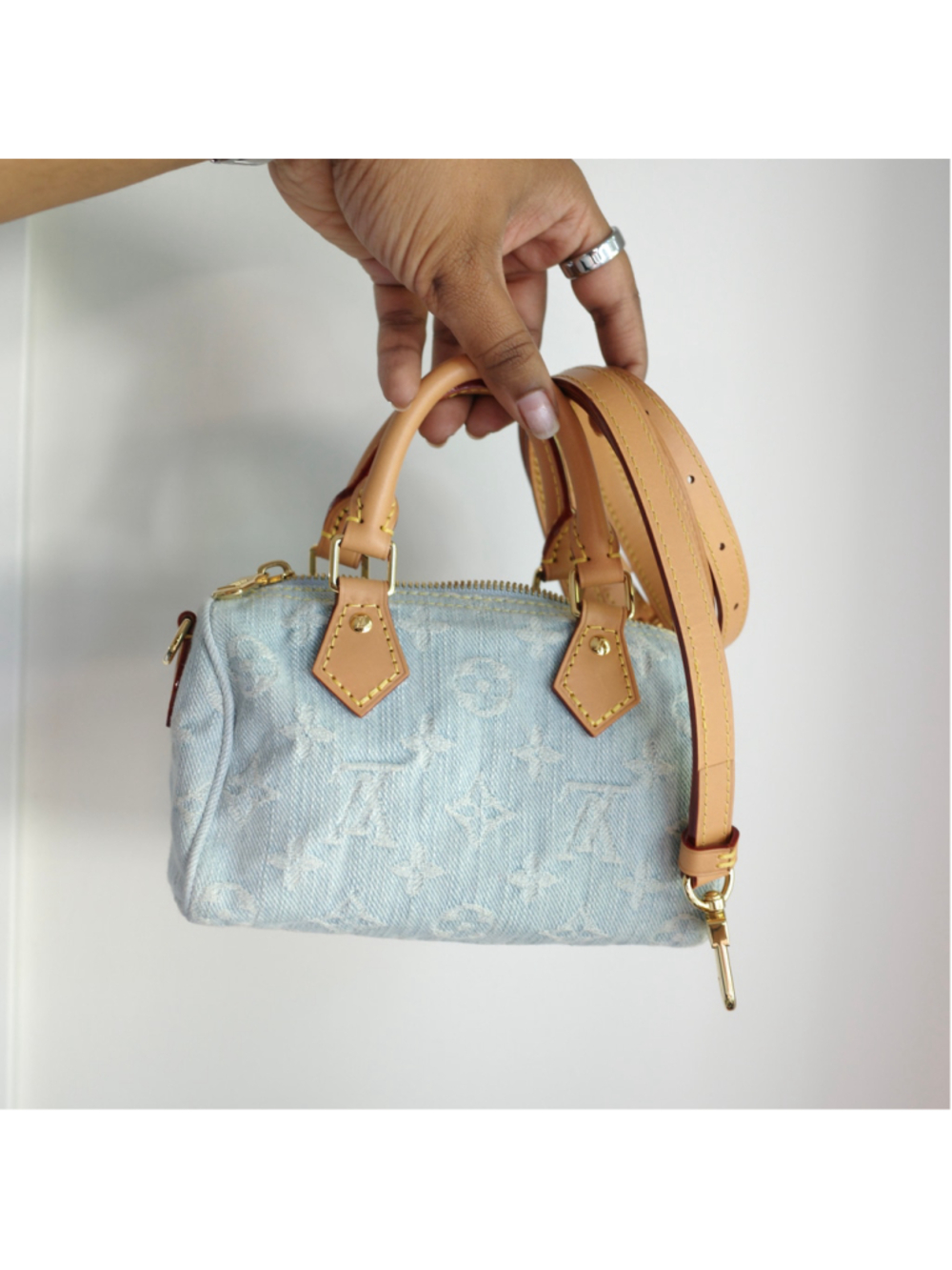Louis Vuitton Sky Denim Nano Speedy